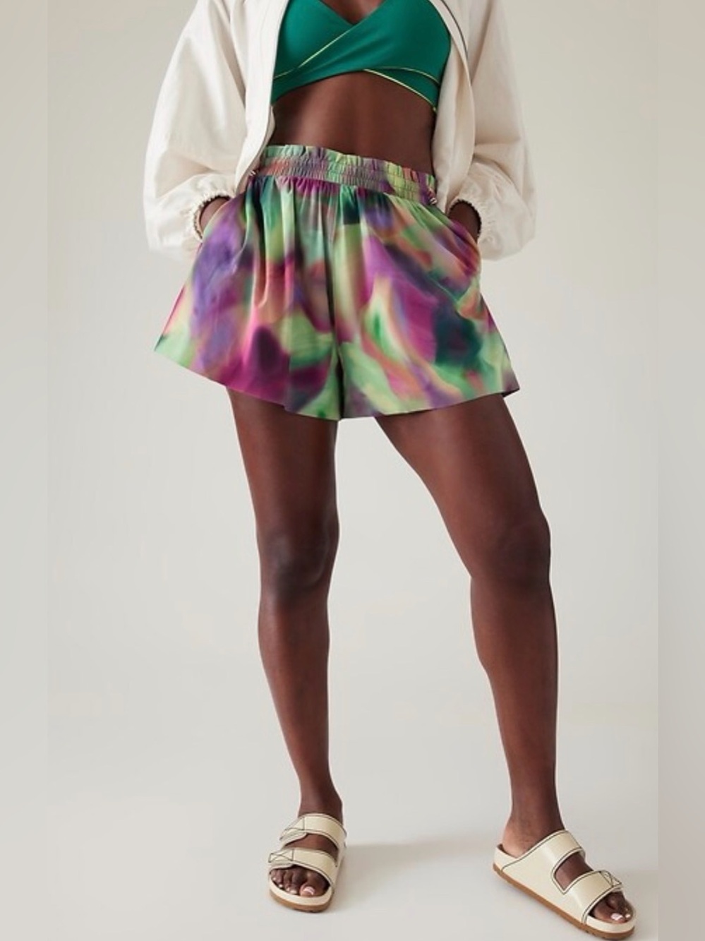Athleta x Alicia Keys Enlighten Up Flutter Shorts